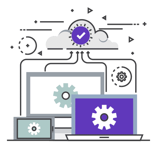 representacao funcionamento cloud servicos da tecnologia em nuvem