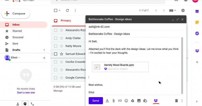 Novas integrações facilitam a inserção de anexos no Gmail