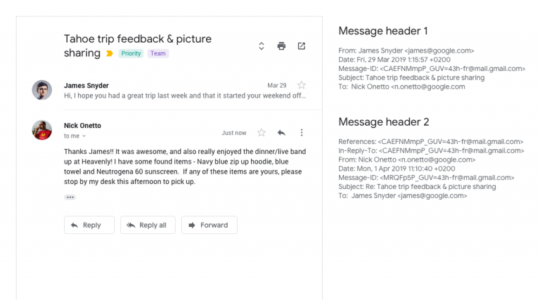 Novidades no encadeamento de mensagens do Gmail