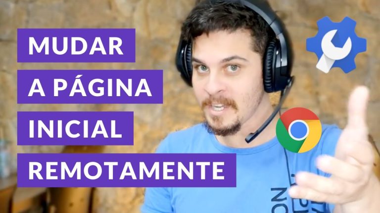 Como configurar página inicial do Google Chrome remotamente