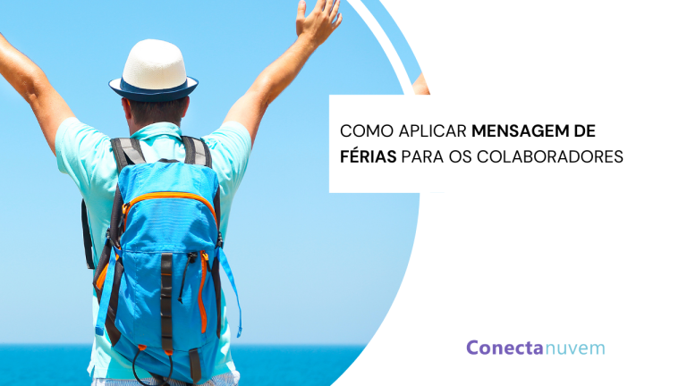 Como aplicar mensagem de férias em massa